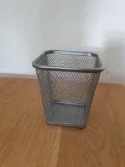 Vorschaubild 2 von Stiftehalter Metall Grau Minimalistisch 11cm Büro Schreibtisch Organizer