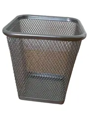 Vorschaubild 1 von Stiftehalter Metall Grau Minimalistisch 11cm Büro Schreibtisch Organizer