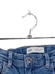 Vorschaubild 4 von Kinder Destroyed Jeans Blau Gr. 152 Baumwolle Casual Knopf