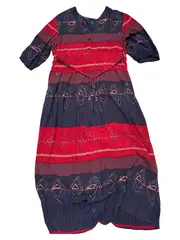 Vorschaubild 1 von Damen Freizeitkleid Gr. 40/XS Mehrfarbig Bohemian Maxikleid