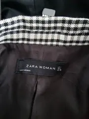 Vorschaubild 5 von Damen Blazer kariert Gr. 40;L Business Schwarz Weiß