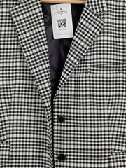 Vorschaubild 2 von Damen Blazer kariert Gr. 40;L Business Schwarz Weiß