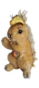 Vorschaubild 1 von Nostalgisches Pferd Kuscheltier Beige 13cm Vintage Sammlerstück