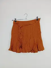 Vorschaubild 2 von LeGer Damen Hosenrock Gr. 38 M Braun Punkte Schleife Feminin Viskose