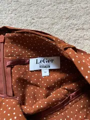 Vorschaubild 6 von LeGer Damen Hosenrock Gr. 38 M Braun Punkte Schleife Feminin Viskose
