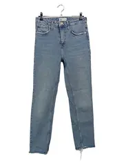 Vorschaubild 1 von Damen Destroyed Jeans Gr. 36 W28 Blau Casual Straight Leg