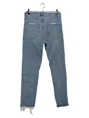 Vorschaubild 2 von Damen Destroyed Jeans Gr. 36 W28 Blau Casual Straight Leg