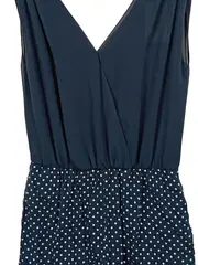 Vorschaubild 3 von Damen Jumpsuit Gr. 36/S Blau gepunktet Casual