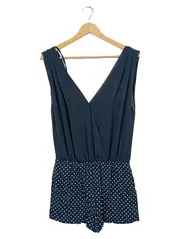 Vorschaubild 1 von Damen Jumpsuit Gr. 36/S Blau gepunktet Casual