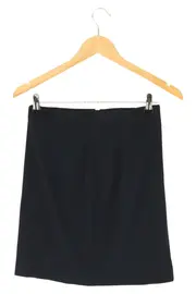 Vorschaubild 2 von Damen A-Linienrock Gr. 36/S Blau Elegant Viskose Seide