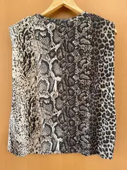 Vorschaubild 2 von Damen Top M Mehrfarbig Animal-Print Schlangen Leopardenmuster