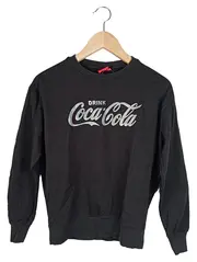 Vorschaubild 1 von COCA COLA Pullover Damen Schwarz Gr. 34/XS Casual Streetwear Logo-Print
