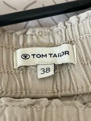 Vorschaubild 4 von Damen Shorts Gr. 38 Leinen Beige Casual Tunnelzug