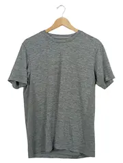 Vorschaubild 1 von Herren T-Shirt Grau Meliert Kurzarm L Polyester Freizeit