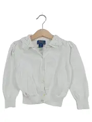Vorschaubild 1 von Mädchen Strickjacke Gr. 3 (98) Weiß Baumwolle
