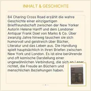 Vorschaubild 3 von 84 Charing Cross Road Helene Hanff Biografischer Roman Hardcover Deutsch