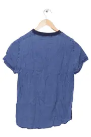 Vorschaubild 2 von Damen T-Shirt Casual Modern Blau Gr. 36/S Polyester Kurzarm