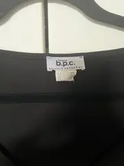 Vorschaubild 3 von Damen Bluse Schwarz Gr. 48 mit Gürtel Viskose Feminin