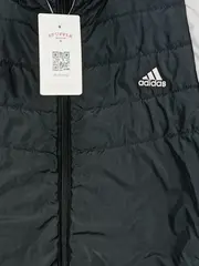 Vorschaubild 3 von Damen Steppjacke Gr. 42 XL Schwarz Sportlich Polyester Streifen