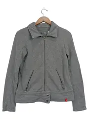 Vorschaubild 1 von EDC Damen Sweatjacke Grau Größe 36/S Casual Reißverschluss