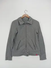 Vorschaubild 2 von EDC Damen Sweatjacke Grau Größe 36/S Casual Reißverschluss