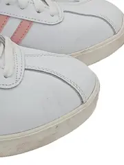 Vorschaubild 3 von Damen Sneaker Low Weiß Rosa Streifen Gr. 38 2/3 Sportschuhe