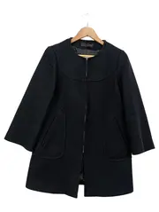 Vorschaubild 1 von Damen Leichter Mantel Gr. 36/S Schwarz Modern Minimalistisch