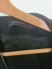 Vorschaubild 2 von Damen Leichter Mantel Gr. 36/S Schwarz Modern Minimalistisch