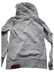 Vorschaubild 2 von Kapuzenpullover Damen Hoodie Grau Sterne Gr. 36/S Freizeit