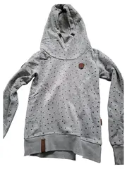 Vorschaubild 1 von Kapuzenpullover Damen Hoodie Grau Sterne Gr. 36/S Freizeit