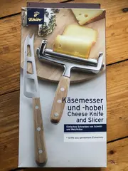 Vorschaubild 2 von Käsemesser & Käsehobel Set Holz Edelstahl Modern Mehrfarbig 28cm