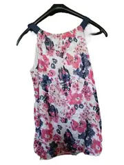 Vorschaubild 3 von Damen Top Blumenmuster Gr. 36 S Ärmellos Mehrfarbig