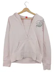 Vorschaubild 1 von Damen Hoodie Kapuzenpullover Rosa Gr. XL Stickerei Casual
