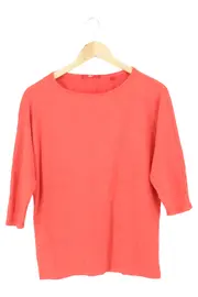 Vorschaubild 1 von Damen Langarmshirt Gr. 36/S Rot Basic Casual Baumwolle