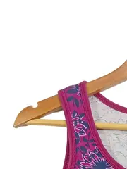 Vorschaubild 3 von Damen Top Gr. L Pink Blumenmuster Baumwolle Tanktop