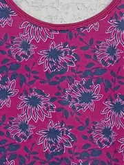 Vorschaubild 2 von Damen Top Gr. L Pink Blumenmuster Baumwolle Tanktop