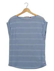 Vorschaubild 1 von Damen Bluse Gestreift Gr. 40 L Blau