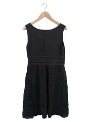 Vorschaubild 2 von Damen Freizeitkleid Gr. 36/S Schwarz Elegant Baumwolle