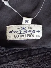 Vorschaubild 3 von Damen Freizeitkleid Gr. 36/S Schwarz Elegant Baumwolle