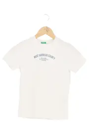 Vorschaubild 1 von Kinder T-Shirt Gr. 128 Weiß Schriftzug Casual