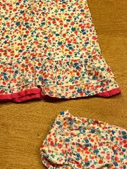 Vorschaubild 4 von Mädchen Twin Set Kleid mit Höschen Gr. 86 Blumenmuster