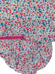 Vorschaubild 3 von Mädchen Twin Set Kleid mit Höschen Gr. 86 Blumenmuster