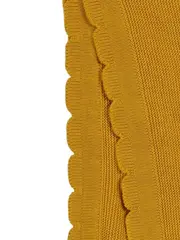 Vorschaubild 2 von Babydecke Gelb Baumwolle 100x78 cm Strickdecke mit Häschenmotiv