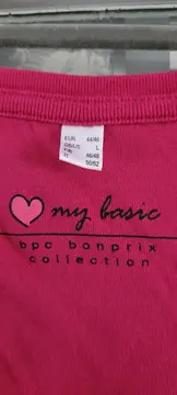 Vorschaubild 4 von Damen Langarmshirt Basic Pink Gr. 44/46 (XXL) Baumwolle