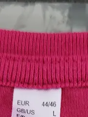 Vorschaubild 3 von Damen Langarmshirt Basic Pink Gr. 44/46 (XXL) Baumwolle