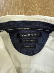 Vorschaubild 3 von Business Hemd Herren Gr. 46/S Weiß Langarm Baumwolle