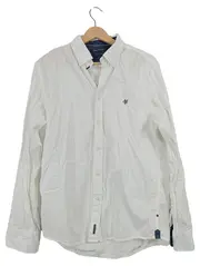 Vorschaubild 1 von Business Hemd Herren Gr. 46/S Weiß Langarm Baumwolle