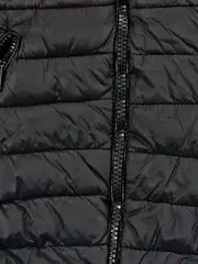 Vorschaubild 3 von Kinder Steppjacke mit Kapuze Schwarz Gr. 122 Winterjacke