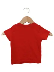 Vorschaubild 2 von Kinder T-Shirt Rot Gr. 80/12M Casual Streetwear Logo-Print