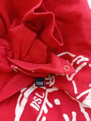 Vorschaubild 4 von Kinder T-Shirt Rot Gr. 80/12M Casual Streetwear Logo-Print